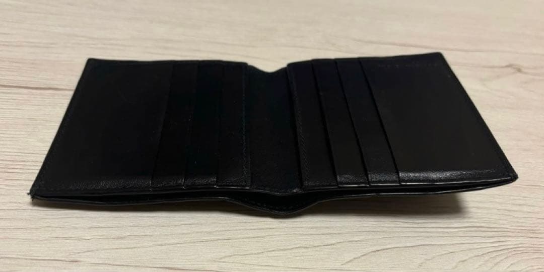 【美品】Bottega Veneta ブラック 二つ折り財布