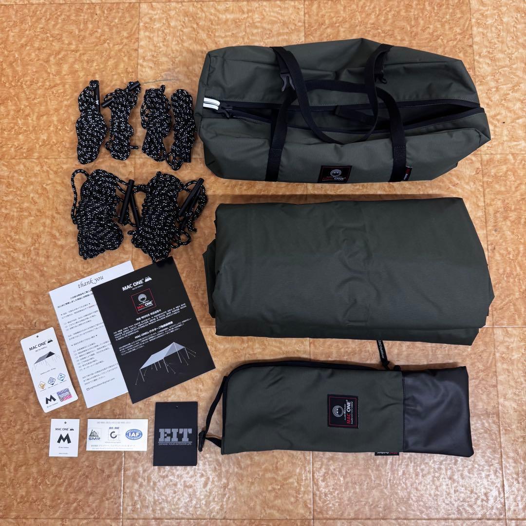 ★お値下げ！超美品！MacOne マックワン　レクタタープ　アームドグリーン L