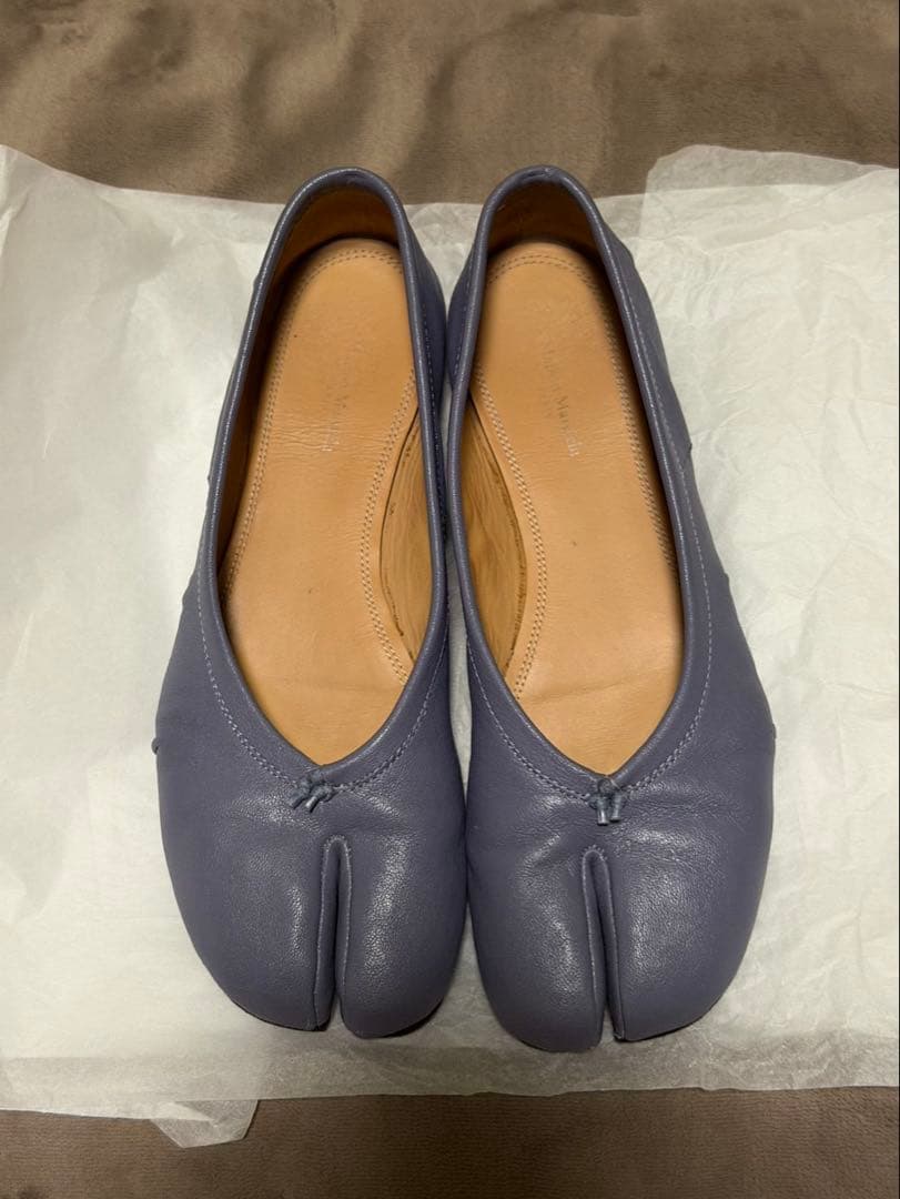 靴 Maison Margiela TABI BALLERINA / PEWTER