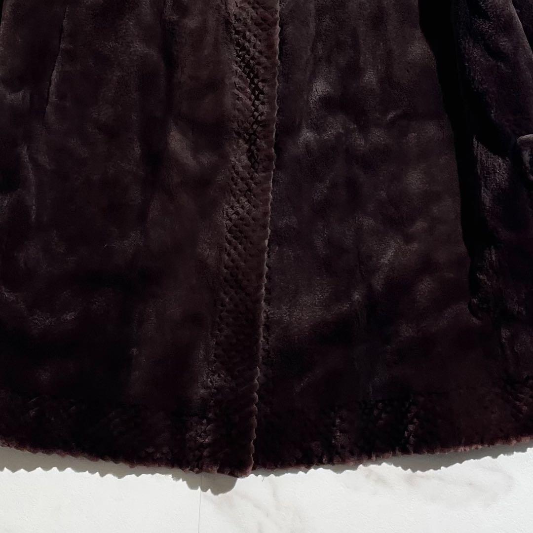 美品✨ グラマミンク シェアード ロングコート ロールアップスリーブ サイズF