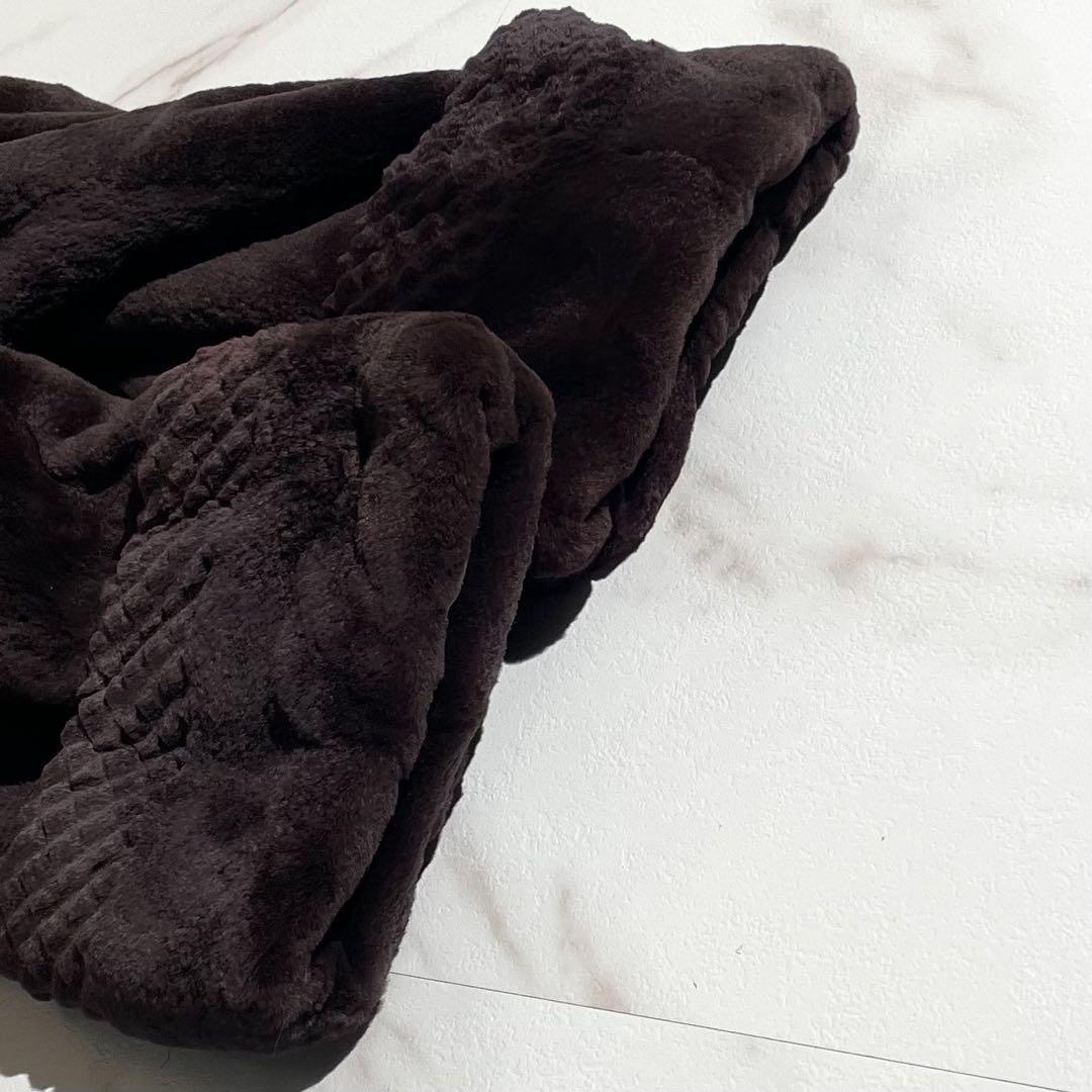 美品✨ グラマミンク シェアード ロングコート ロールアップスリーブ サイズF