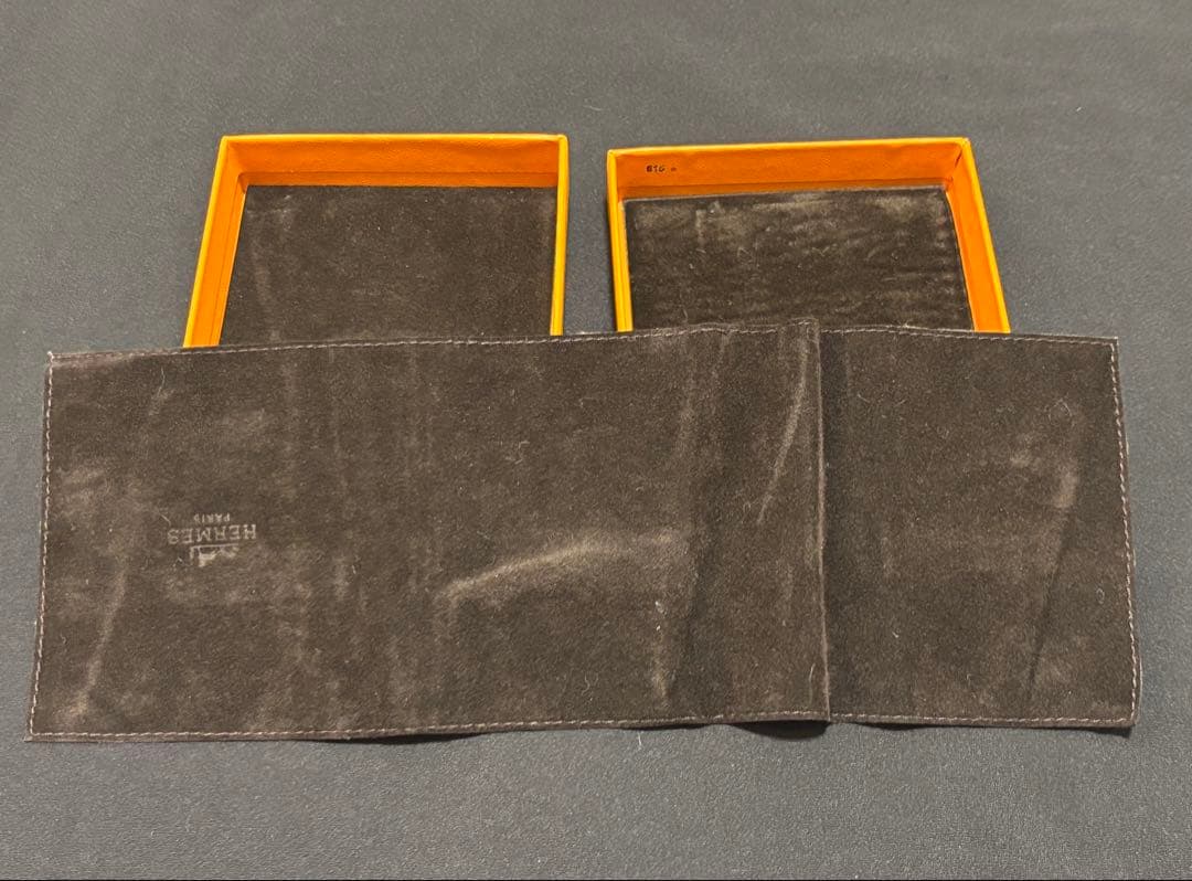 HERMES エルメス　ポップアッシュネックレスH オレンジ×シルバー