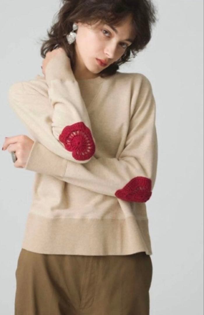 ロッタ様　　RHC ロンハーマン　ハートスウェット エルボーパッチ