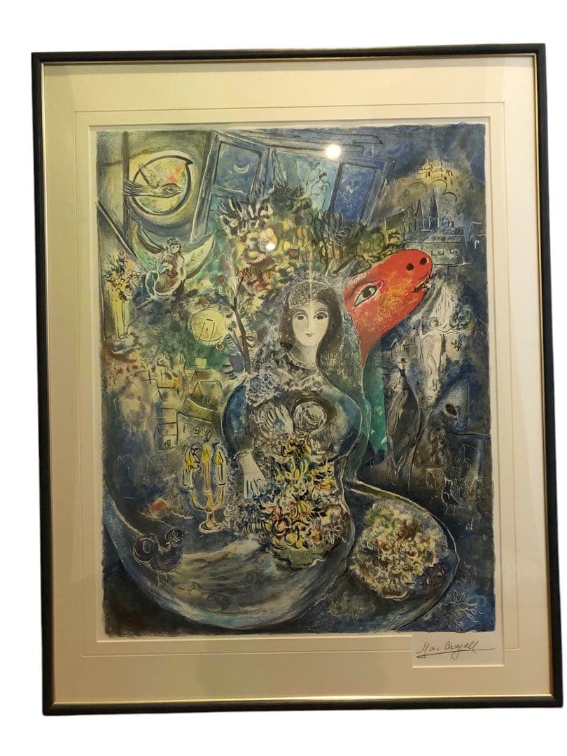 t*7様 色彩の魔術師　シャガールの名作　愛しのベラ　シャガールの絵