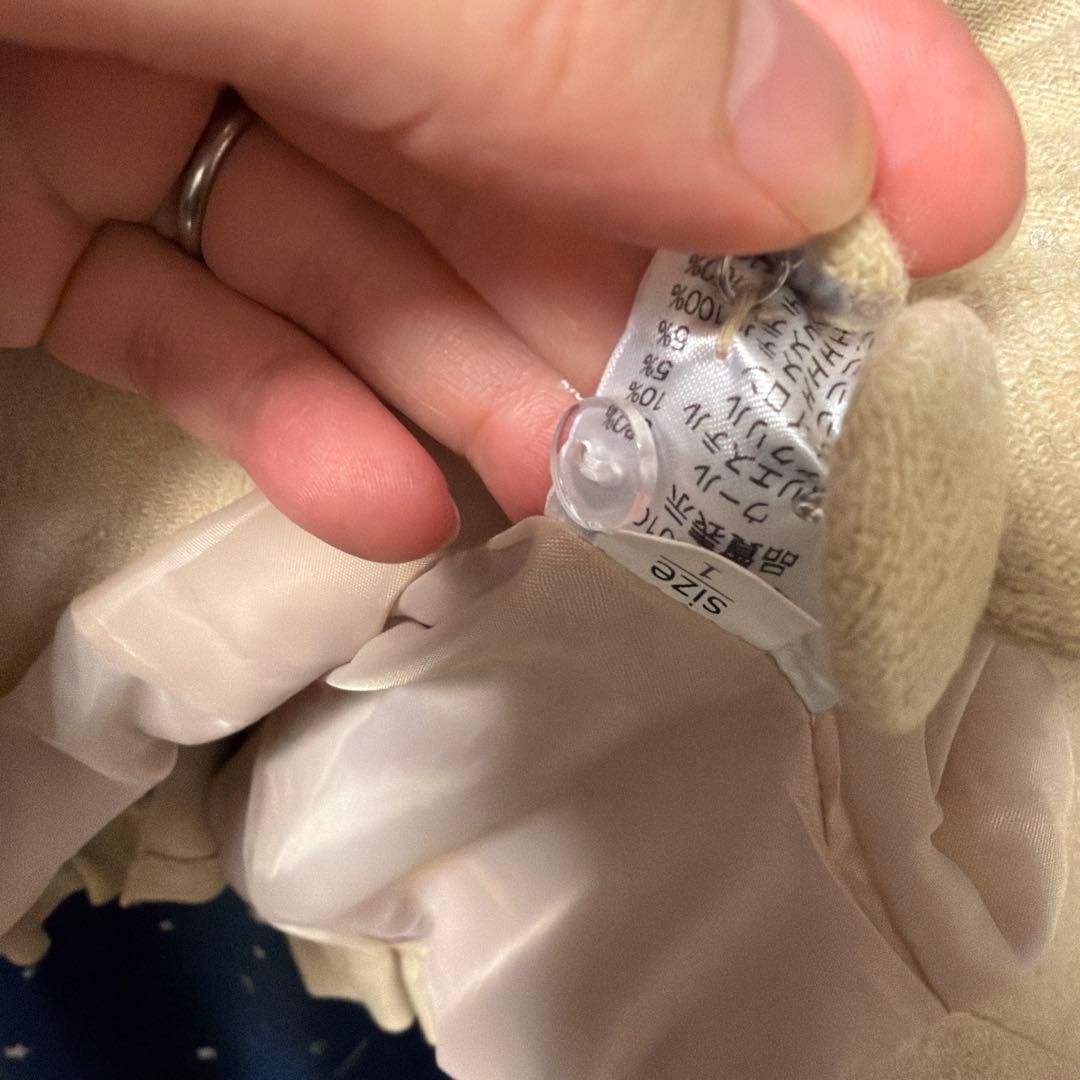 メタモルフォーゼ　ケープ付きショートコート　ベージュ　サイズ1 未使用