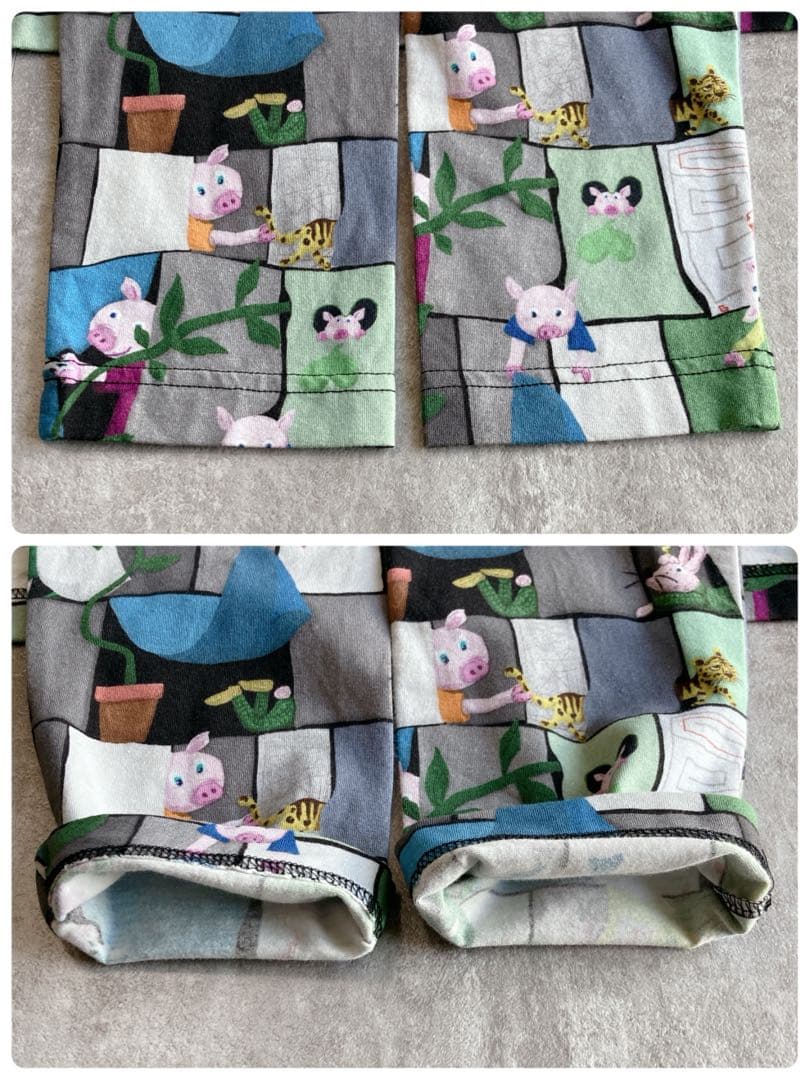 【美品】オレボレブラ 総柄　豚　カットソー