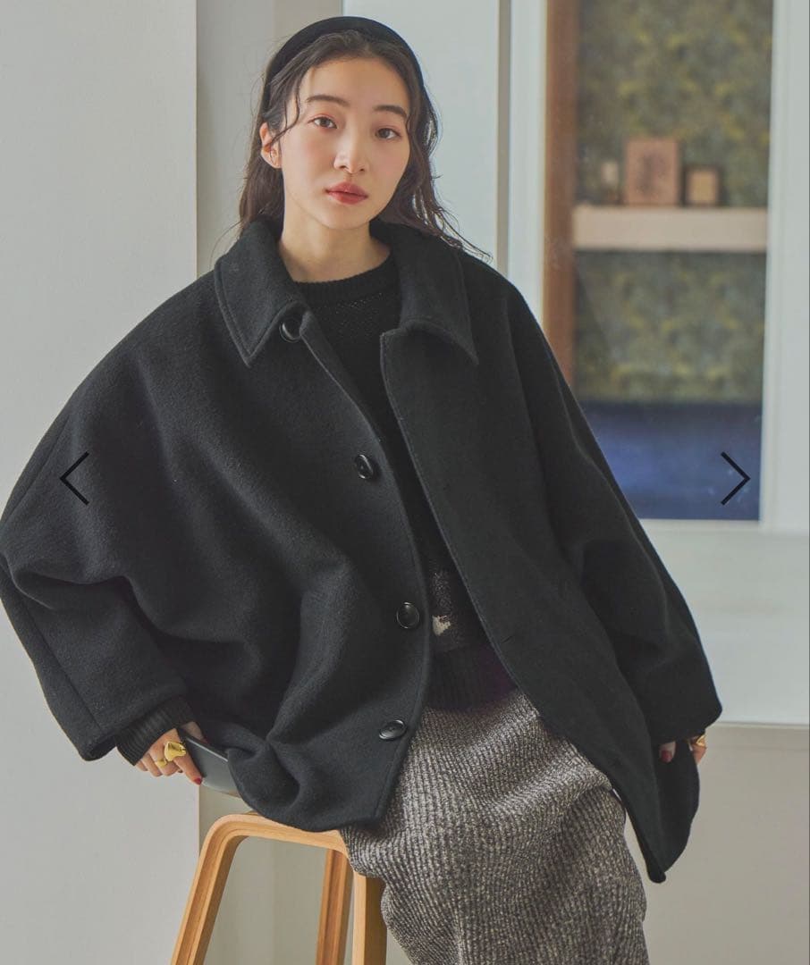 【新品未使用品タグ付き】niko and… ライトモッサドルマンジャケットコート