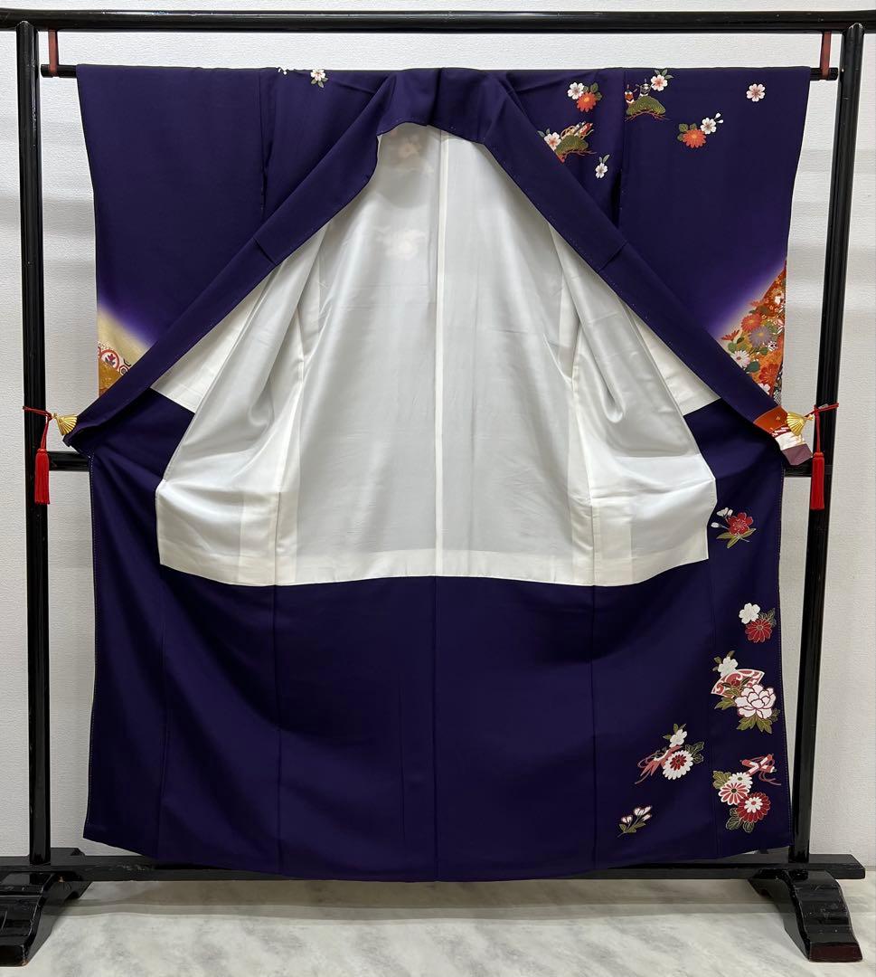 振り袖　フルセット　長襦袢付　成人式　金彩加工　刺繍入り　全通袋帯　727