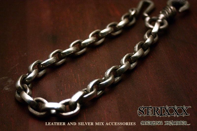 07　フラットあずきウォレットチェーン　ショート STRIXXX