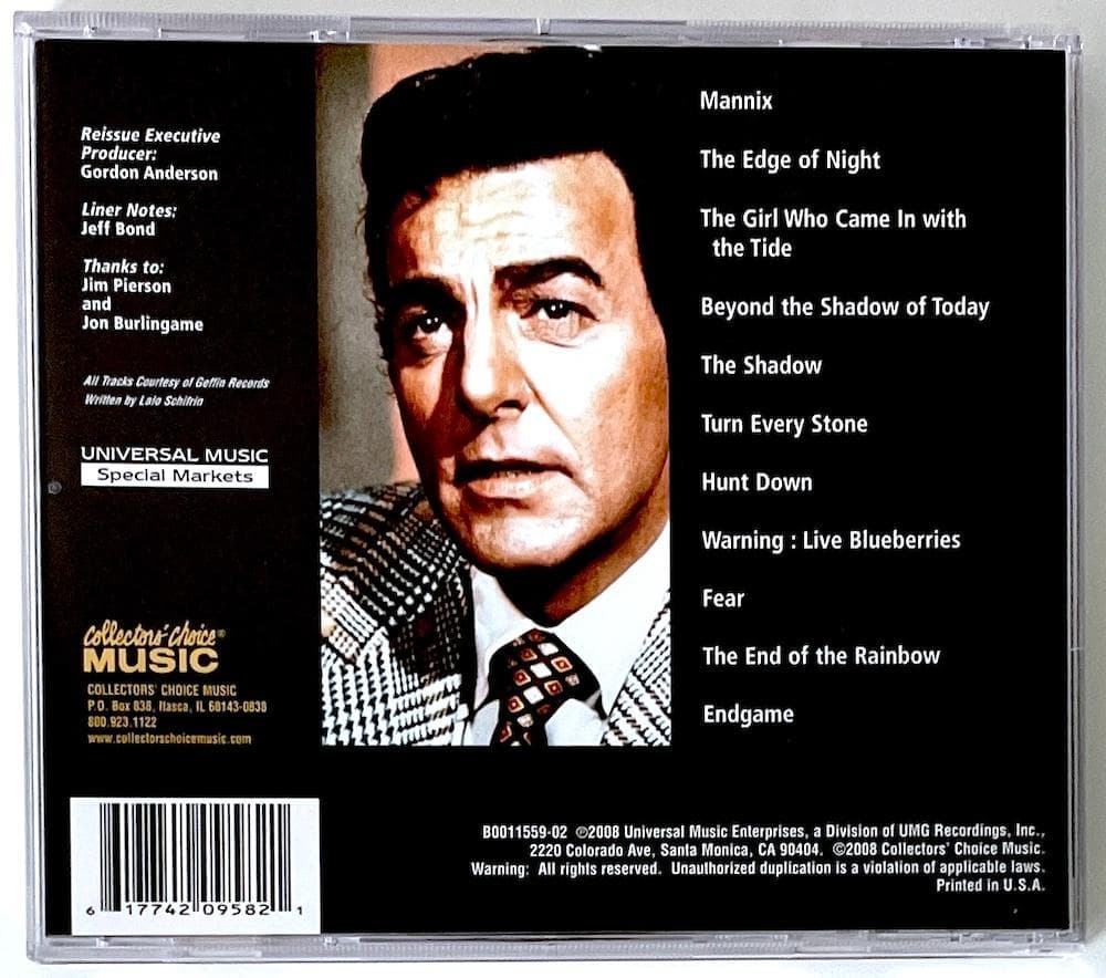 廃盤 CD MANNIX マニックス サウンドトラック ラロ・シフリン