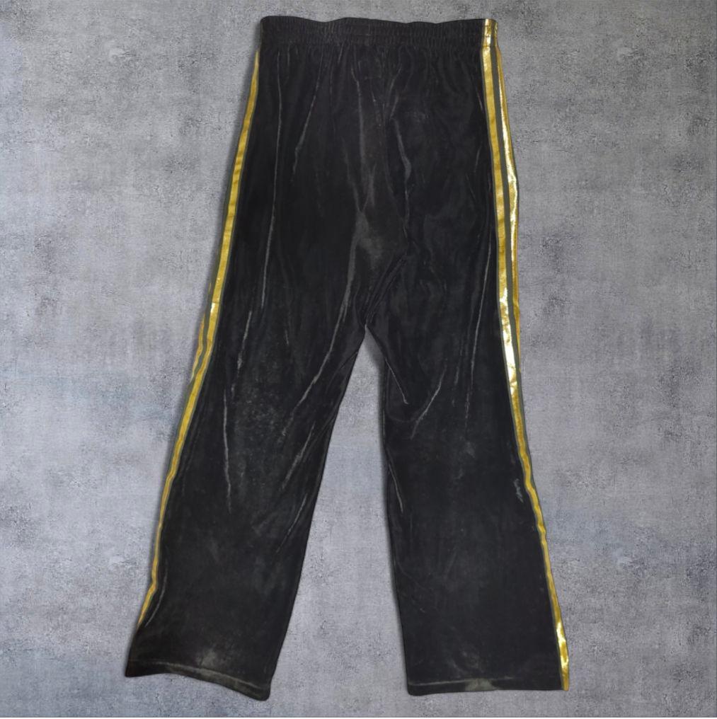 adidas セットアップ ベロアトラックジャケット ジャージ 黒 M/XS