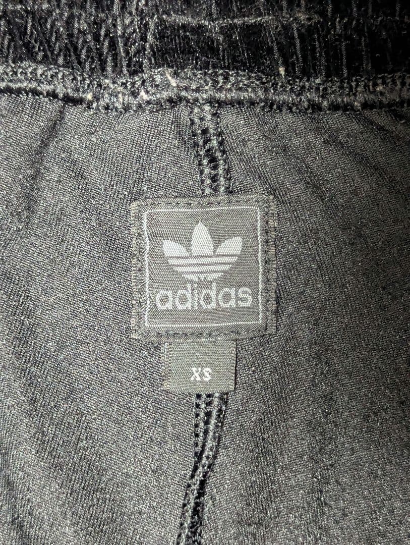 adidas セットアップ ベロアトラックジャケット ジャージ 黒 M/XS