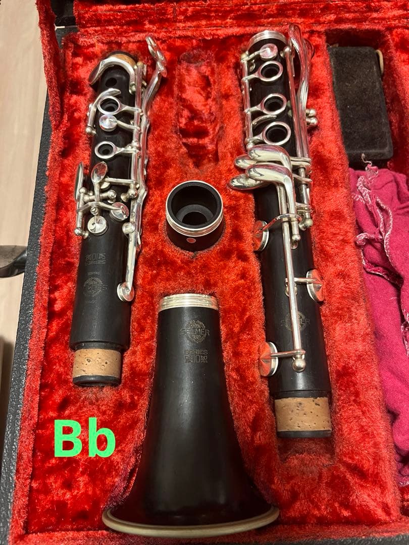 セルマー10 Bb, Aセット　クラリネット本体 ケース付き