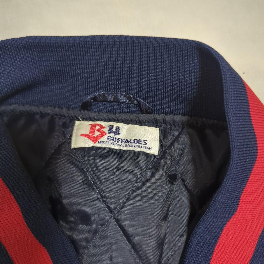 ！！mantle様！近鉄バファローズ フルスナップ ナイロン スタジャン 紺 赤