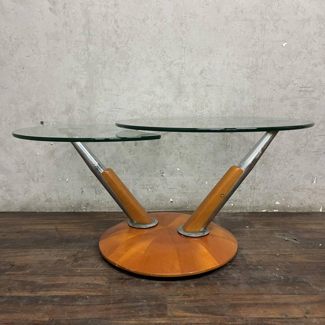 Ronald Schmitt ロナルド シュミット ガラステーブル 可動式