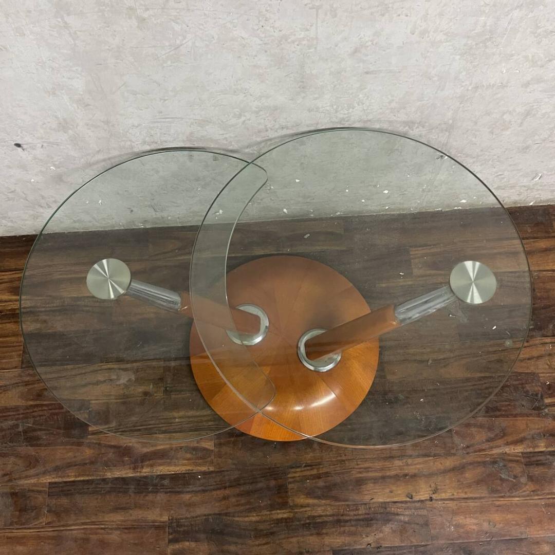 Ronald Schmitt ロナルド シュミット ガラステーブル 可動式