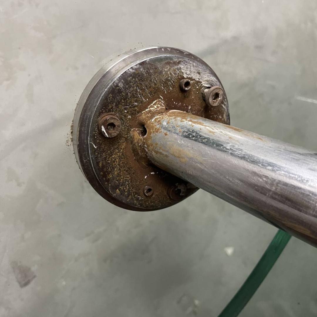 Ronald Schmitt ロナルド シュミット ガラステーブル 可動式