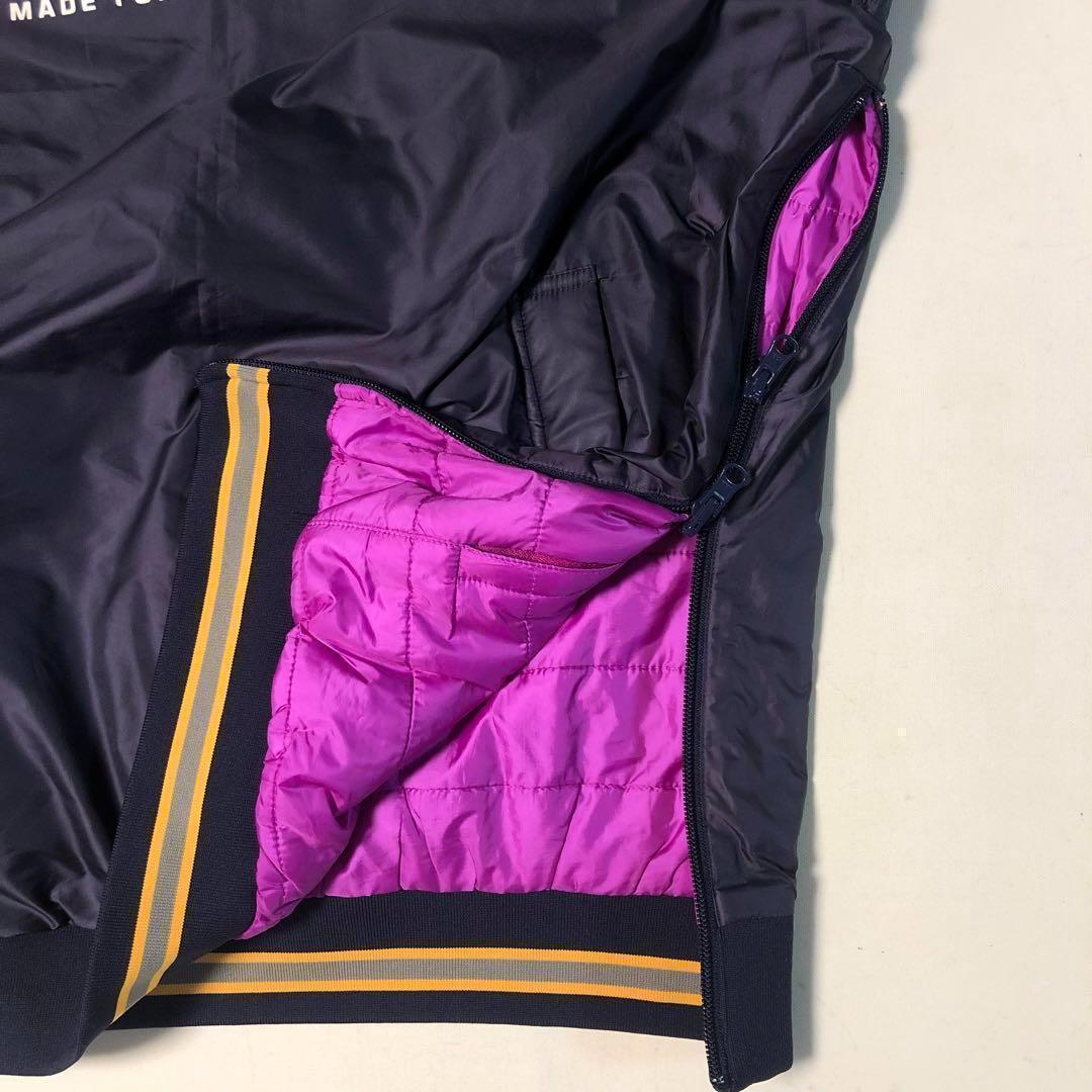 パーリーゲイツ★リバーシブル 中綿 2way ジャケット パープル サイズ5