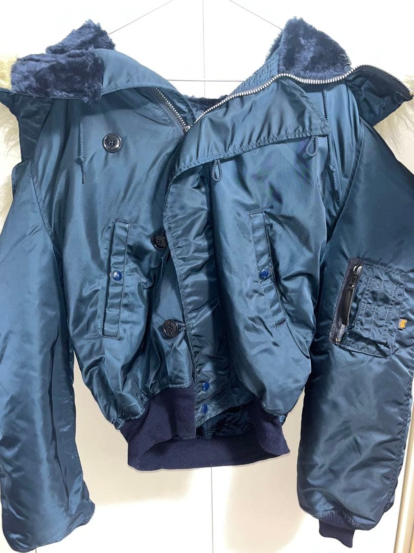 ALPHA USA製N-2Bフライトジャケット ネイビー　90s y2k 未使用