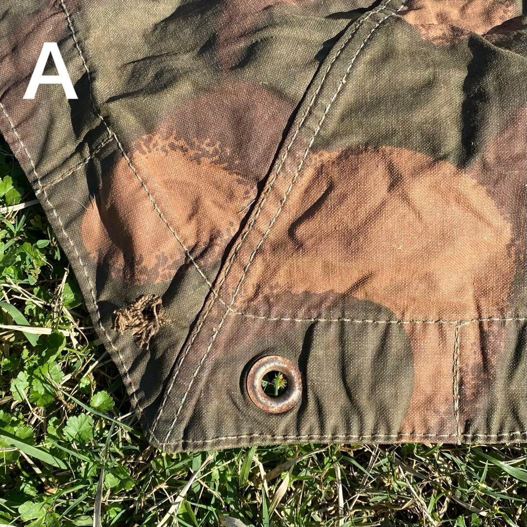 ハンガリー軍幕　２枚　ポール・ペグセット①　 ワンポールテント　ハリケーンカモ