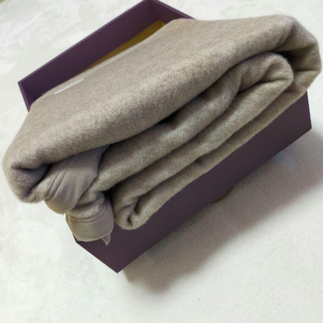未使用品　カシミヤ100%　NIKKE　絨毛毛布　日本製　カシミヤ毛布