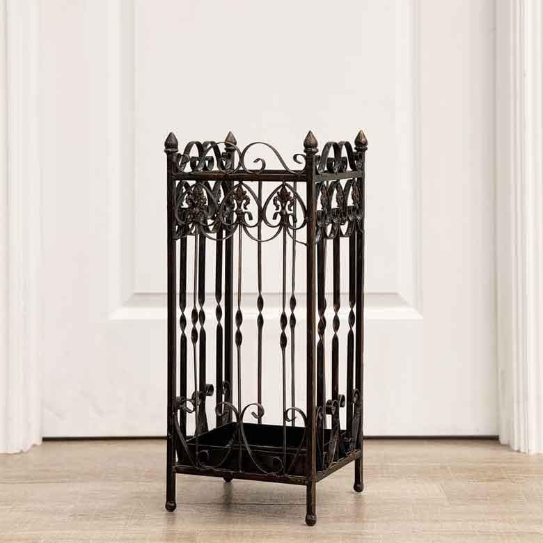 傘立て アンブレラスタンド 四角 アイアン アンティーク ヴィンテージ