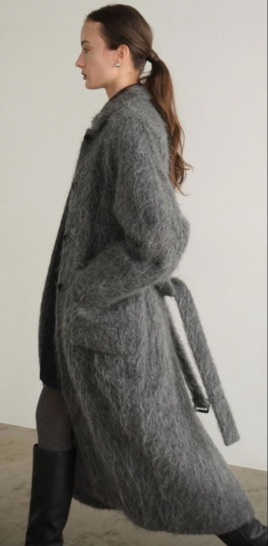 新品 CLANE LONG SHAGGY LADY MAXI COAT 24AW