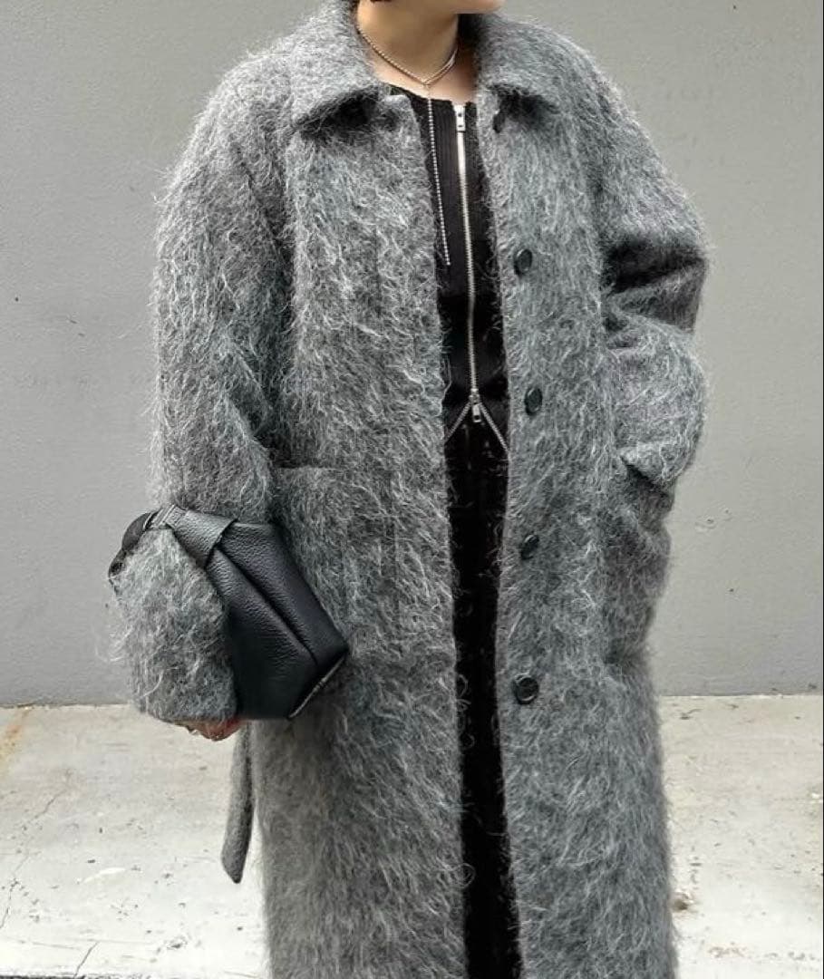 新品 CLANE LONG SHAGGY LADY MAXI COAT 24AW