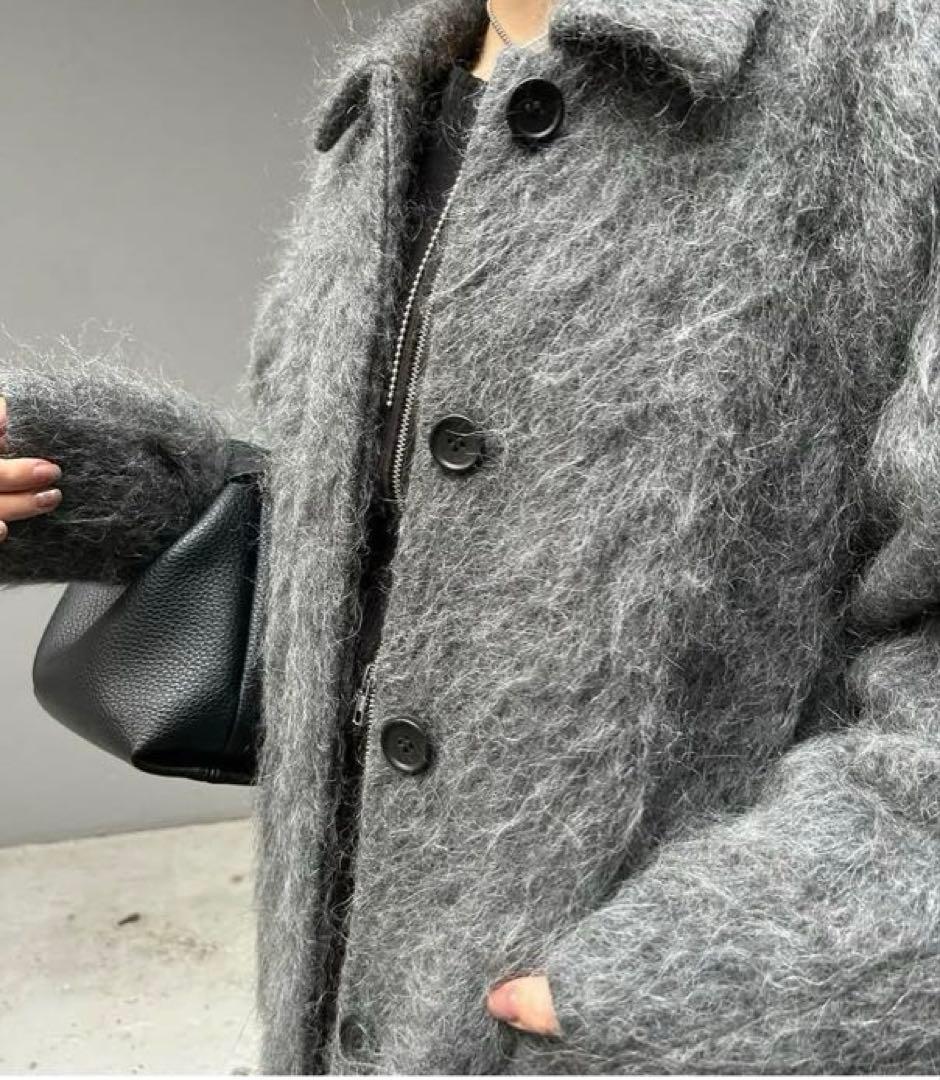 新品 CLANE LONG SHAGGY LADY MAXI COAT 24AW