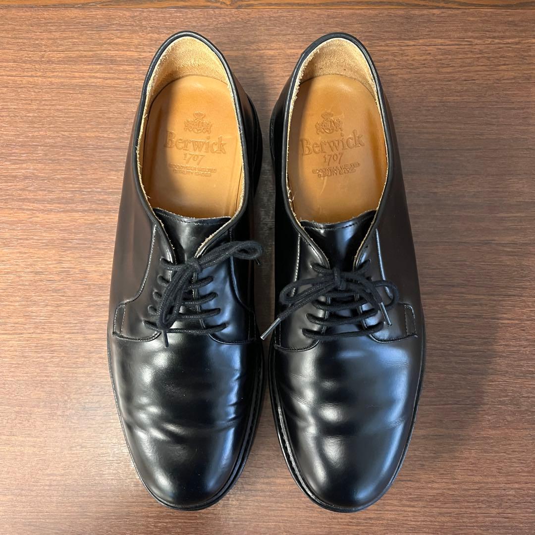 Berwick 4406 バーウィック　黒 シューズ　革靴　レザーシューズ