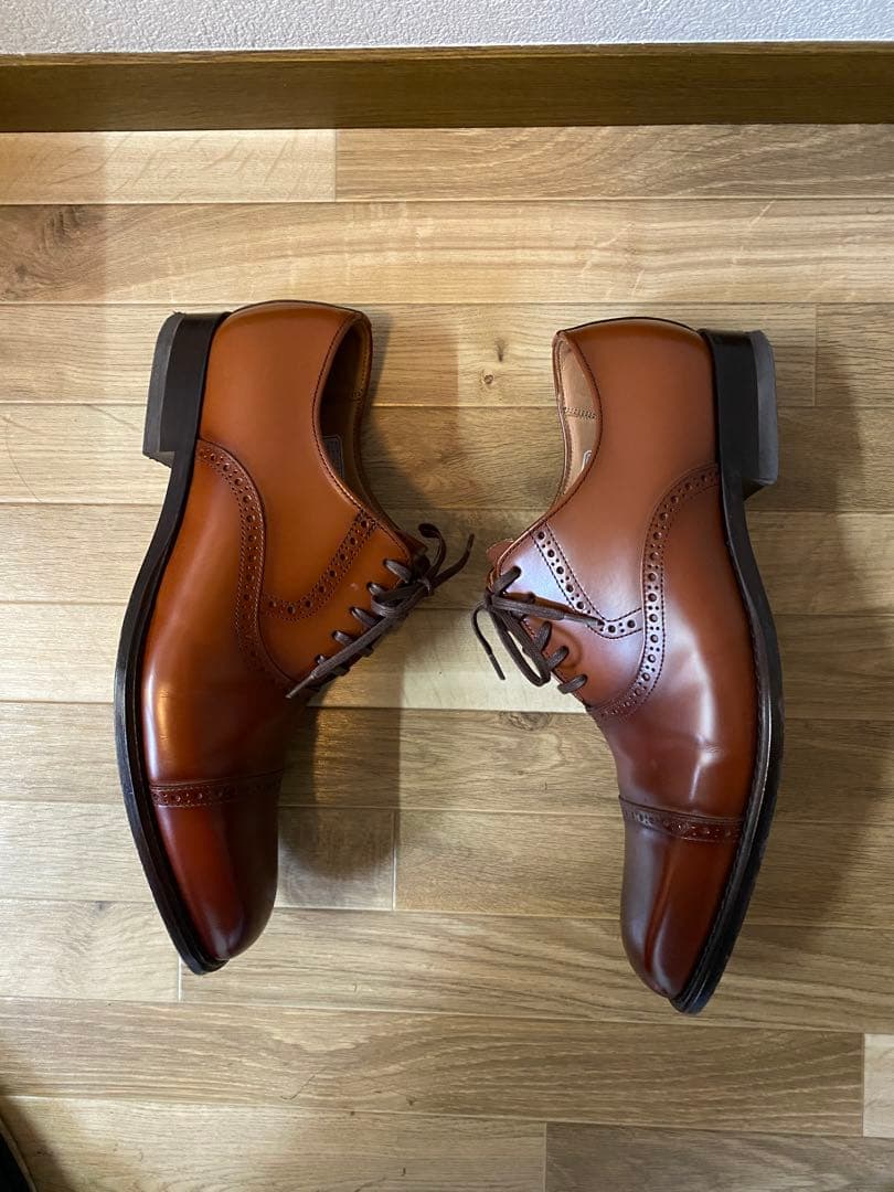 【室内試着数回程度】REGALリーガル ストレートチップ ブラウン茶 25cm