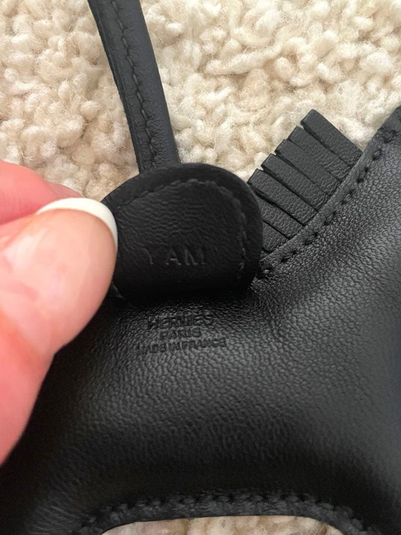 「HERMES」エルメス　ロデオチャーム　ソーブラック　black charm