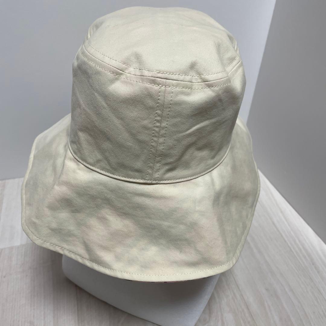 BURBERRY バーバリー バケットハット チェック 刺繍ロゴ リバーシブル