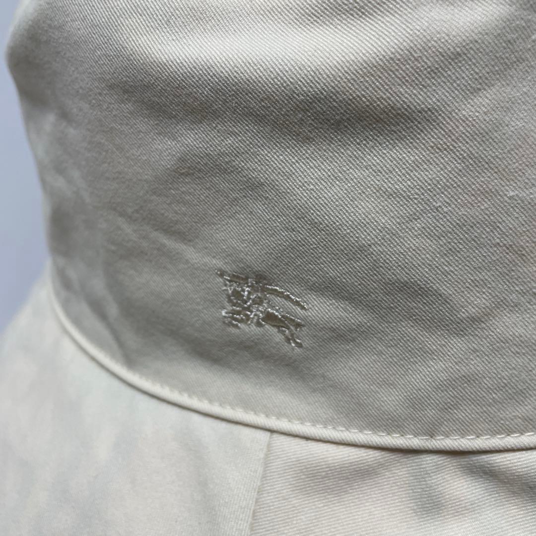BURBERRY バーバリー バケットハット チェック 刺繍ロゴ リバーシブル