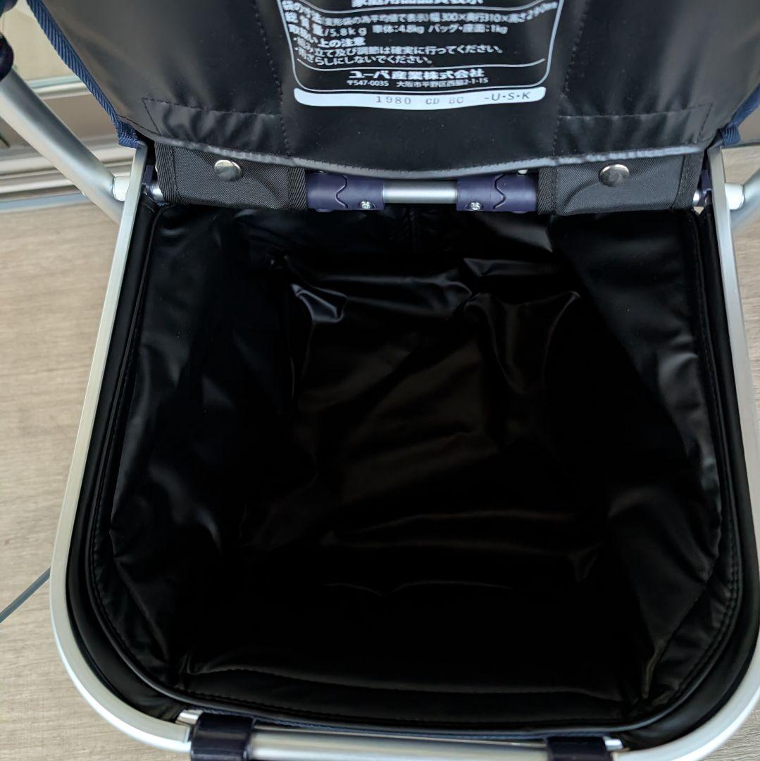 ユーバ産業 SUWAREL シルバーカー ショッピングカート 花柄ネイビーブルー