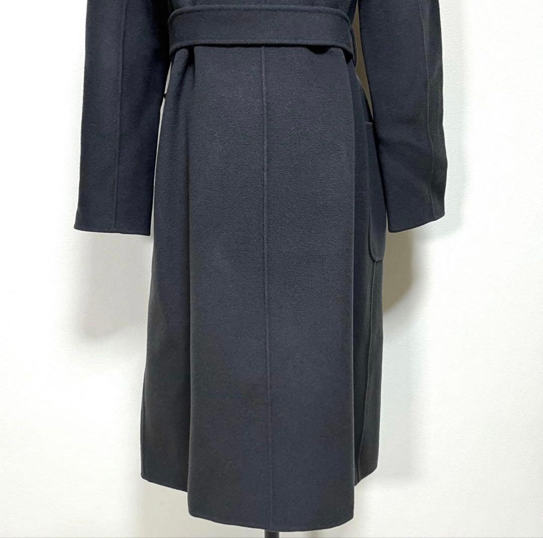 ANAYI アナイ ベルデッドコート 38 M ロング丈 ウール ダークグレー