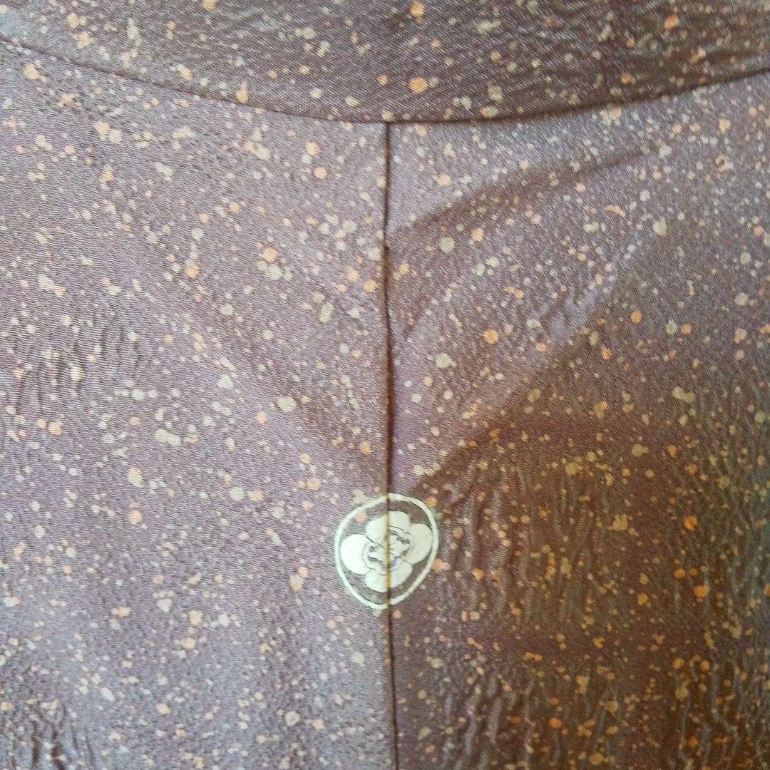 正絹・縮緬訪問着・薄紫系・一つ紋・袷