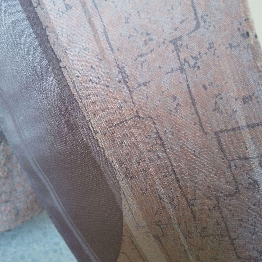 正絹・縮緬訪問着・薄紫系・一つ紋・袷