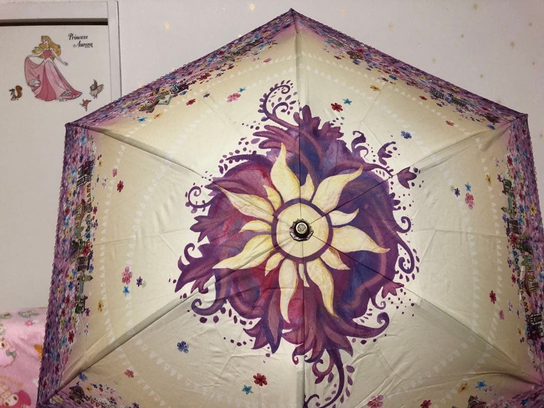 塔の上のディズニー ラプンツェル 折りたたみ傘 雨傘 日傘 UV