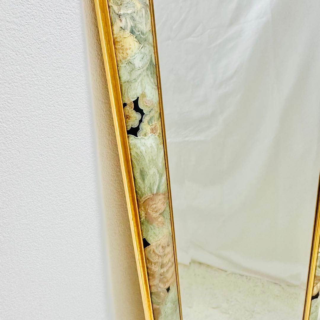 イタリア製 姿見 Made in ITLY 8角形 インテリア アンティーク