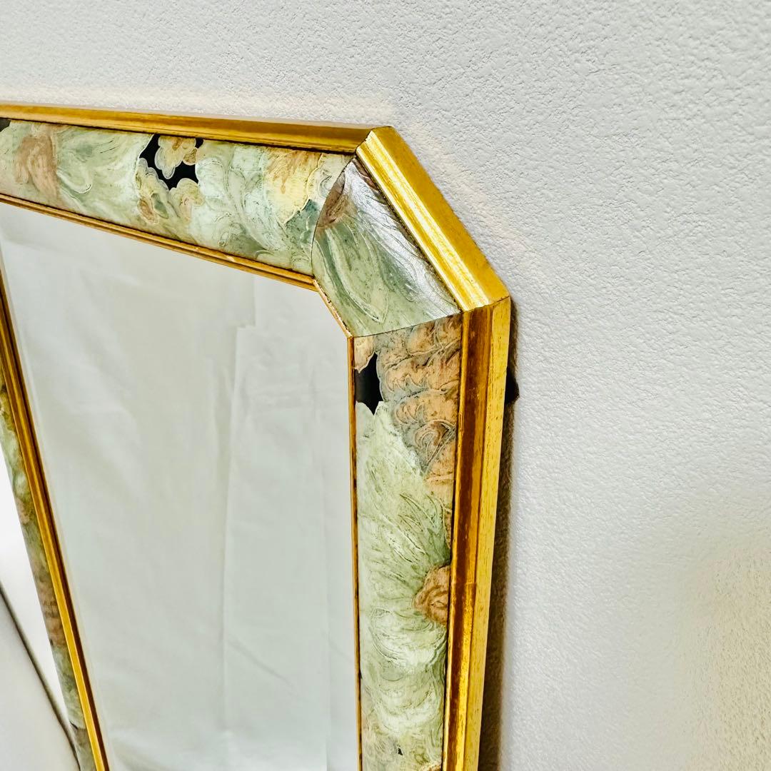 イタリア製 姿見 Made in ITLY 8角形 インテリア アンティーク