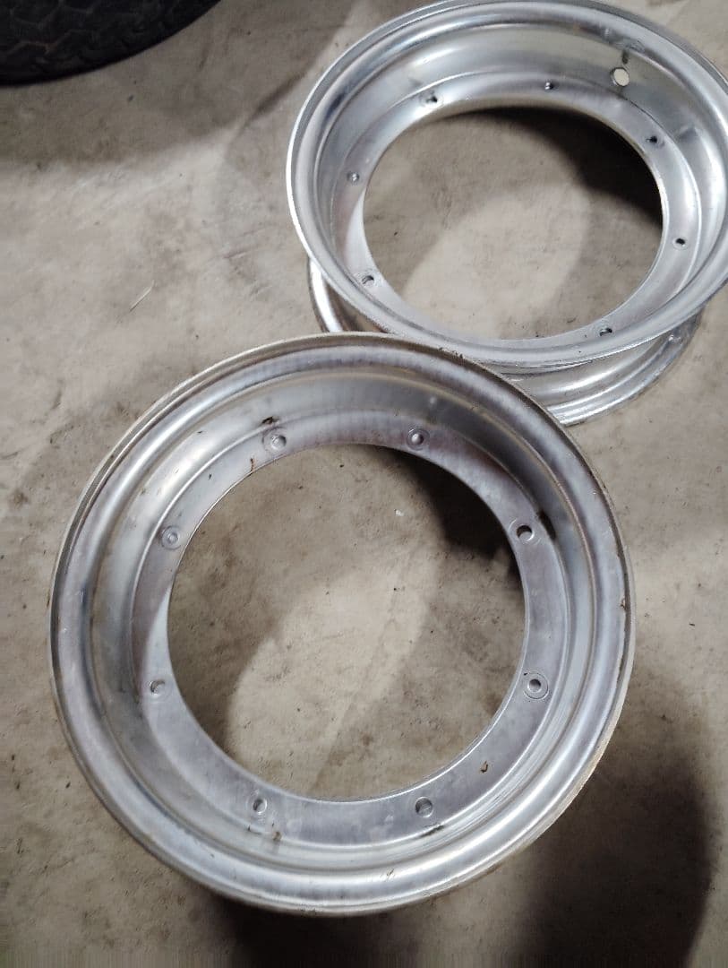 アルミ製ホイール 約10インチ 2本セット ダックス シャリー用