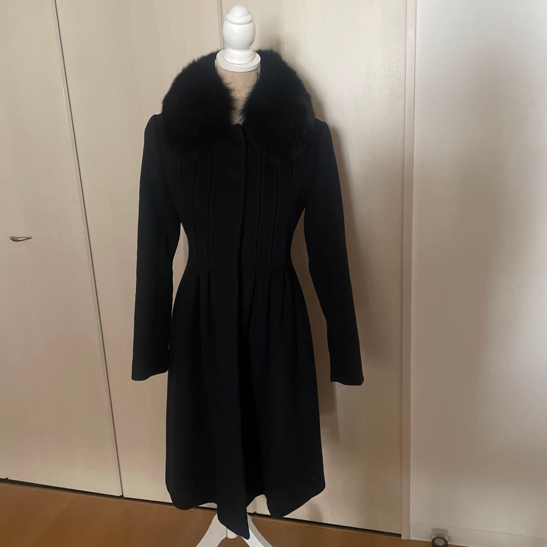 ご購入予定品MaxMara studio☆フォックスファー付カシミヤフレアコート