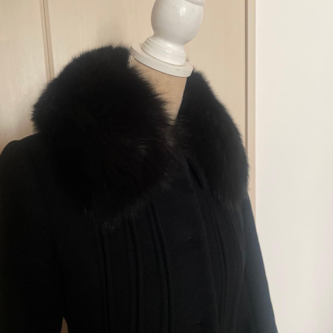 ご購入予定品MaxMara studio☆フォックスファー付カシミヤフレアコート