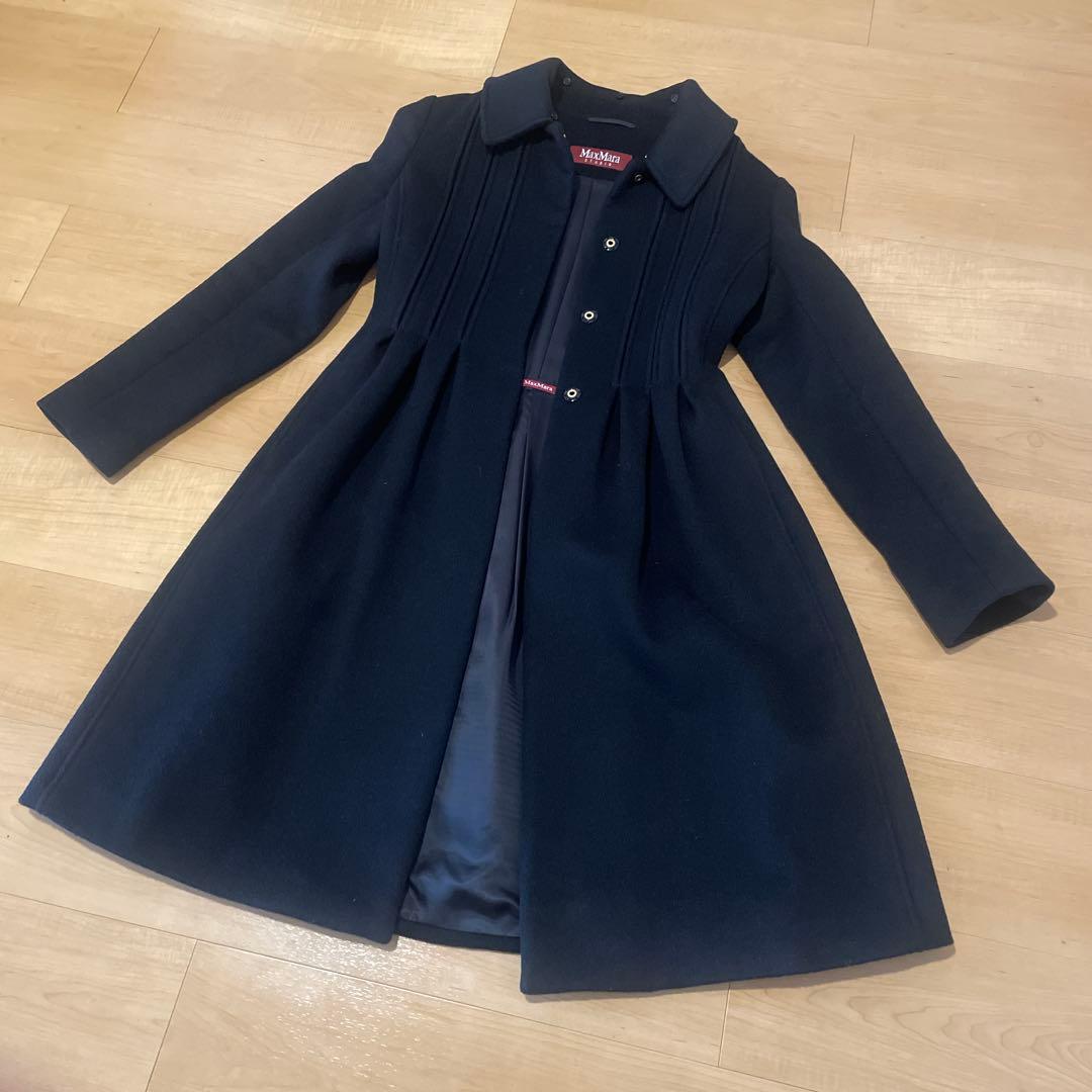 ご購入予定品MaxMara studio☆フォックスファー付カシミヤフレアコート