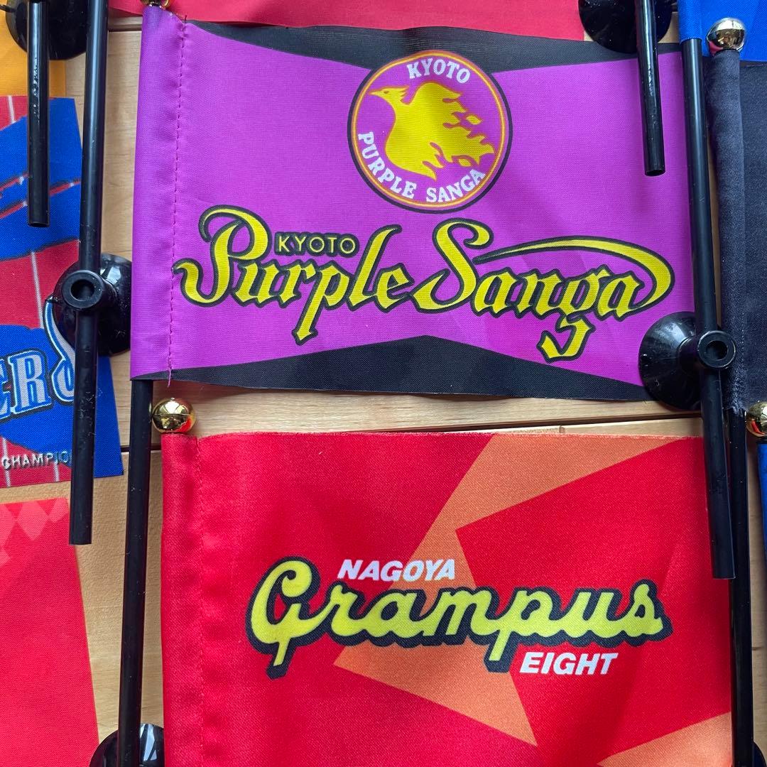 Jリーグミニフラッグ12チーム吸盤付日韓ワールドカップミニフラッグ10個レトロ