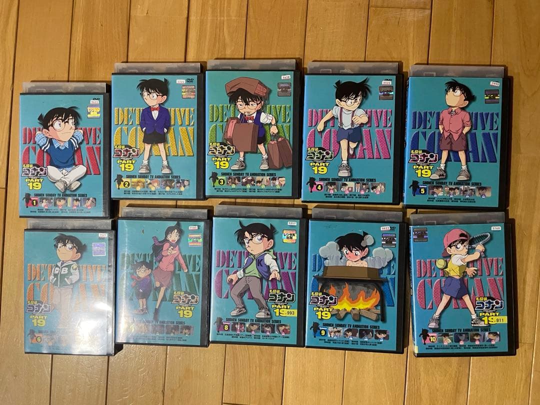 名探偵コナンPART19全10巻レンタル落ちDVD