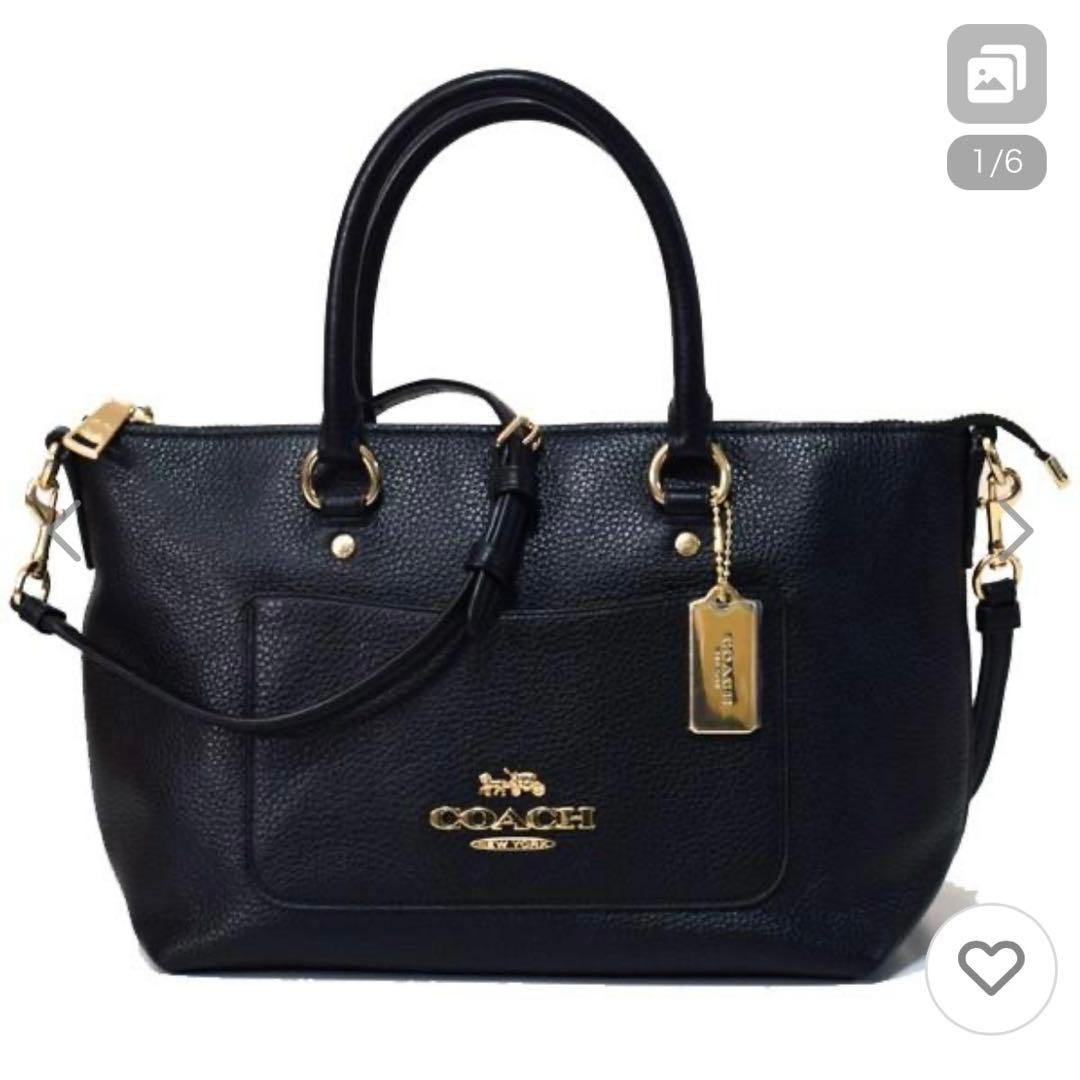 COACH コーチ　ショルダーバッグ　トート　エマ　31466 アメリカ　レザー