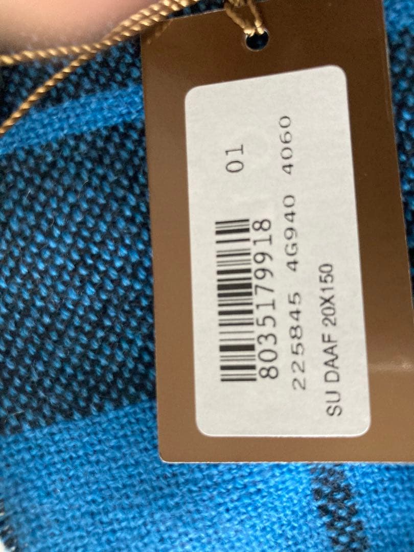 グッチのマフラー、肌触りと色使い抜群。