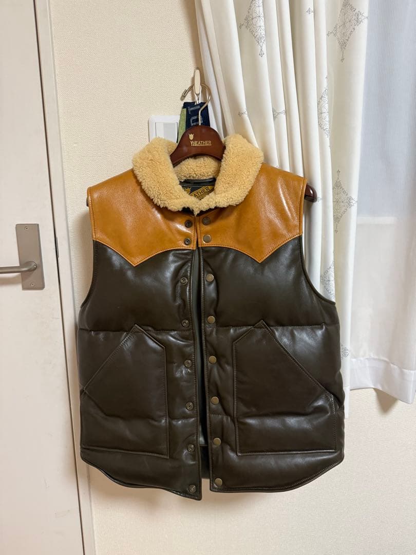 Y'2 LEATHER ダウンベスト ベスト レザージャケット アメカジ
